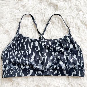 Zella Navy Leopard Camo Sports Bra Size L